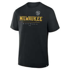 Milwaukee Brewers Color Pop Legacy Clubhouse T-Shirt - Black