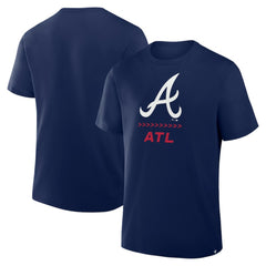 Atlanta Braves Clubhouse Legacy Side Swipe T-Shirt - Navy