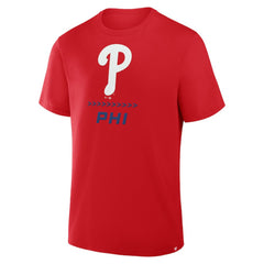Philadelphia Phillies Clubhouse Legacy Side Swipe T-Shirt - Red