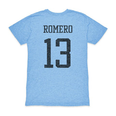 Cristian Romero Argentina National Team 1863FC Player Vintage Tri-Blend T-Shirt - Light Blue sale