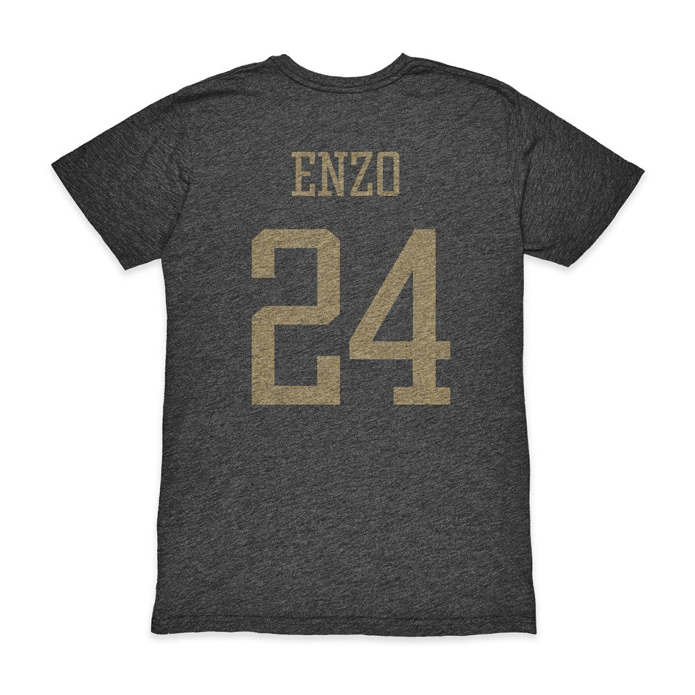 Enzo Fernández Argentina National Team 1863FC Player Vintage Tri-Blend T-Shirt - Black discount