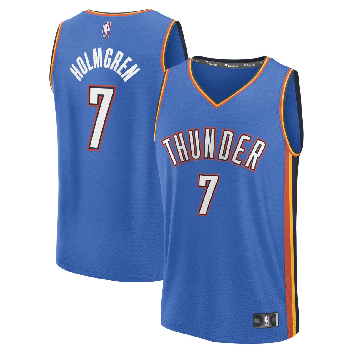 Chet Holmgren Oklahoma City Thunder Fast Break Replica Player Jersey - Icon Edition - Blue | Fanatics shop