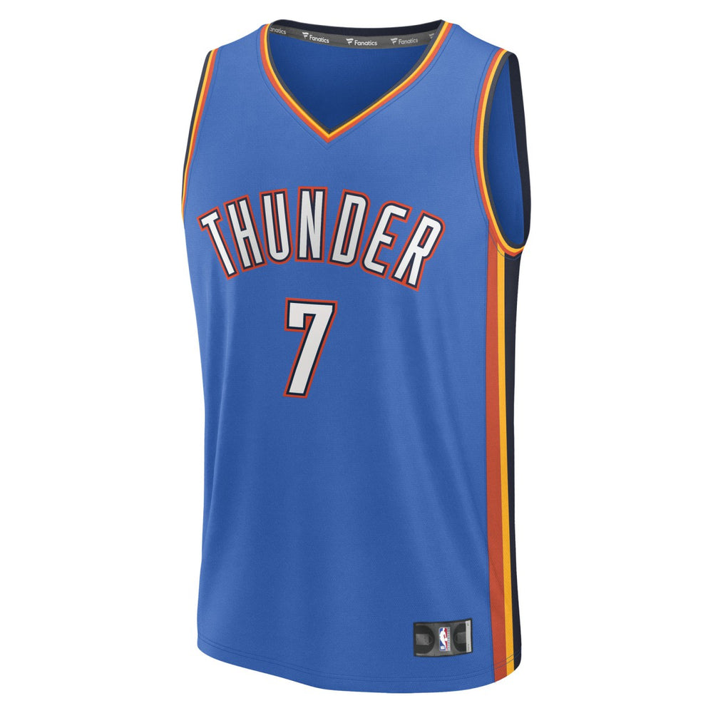 Chet Holmgren Oklahoma City Thunder Fast Break Replica Player Jersey - Icon Edition - Blue | Fanatics shop