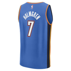 Chet Holmgren Oklahoma City Thunder Fast Break Replica Player Jersey - Icon Edition - Blue | Fanatics shop