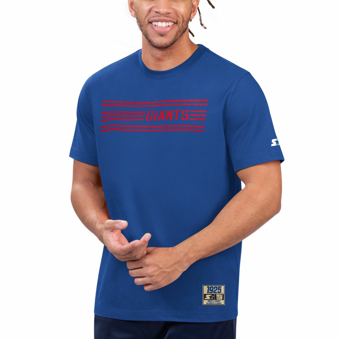 New York Giants Starter 100th Season T-Shirt - Royal online