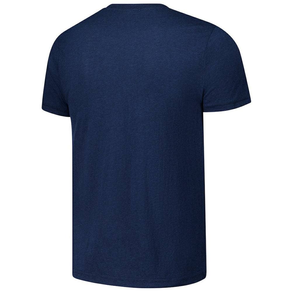 Chicago Bears Homage Unisex Ruffle Some Feathers Tri-Blend T-Shirt - Navy outlet