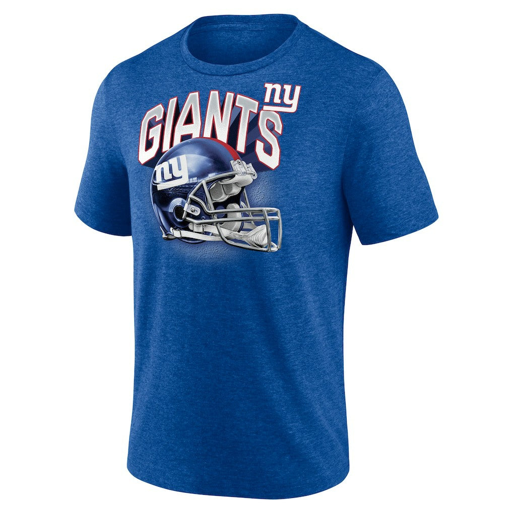New York Giants Tri-Blend Helmet End Around T-Shirt - Heather Royal sale