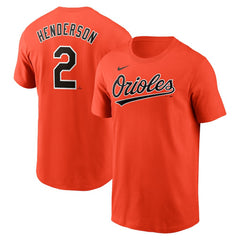 Gunnar Henderson Baltimore Orioles Fuse Name & Number T-Shirt - Orange | Nike