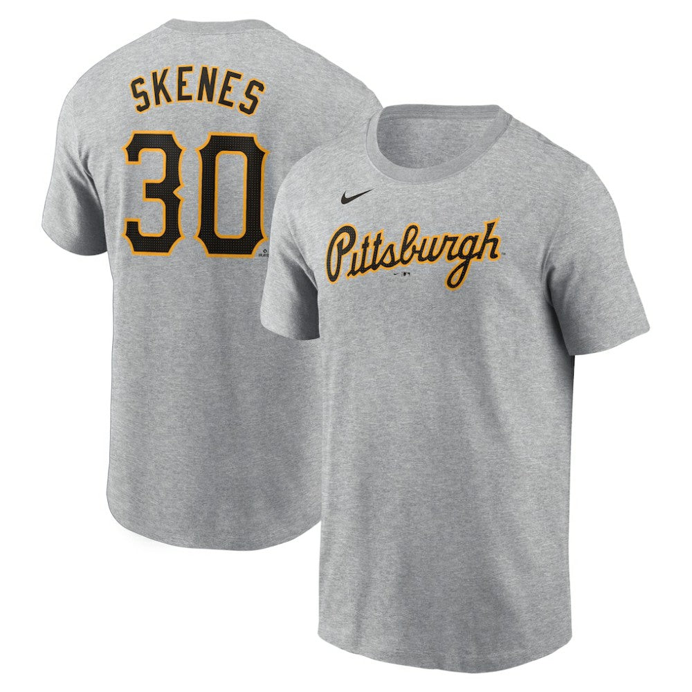 Paul Skenes Pittsburgh Pirates Fuse Name & Number T-Shirt - Heather Gray | Nike