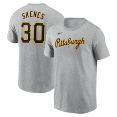 Paul Skenes Pittsburgh Pirates Fuse Name & Number T-Shirt - Heather Gray | Nike