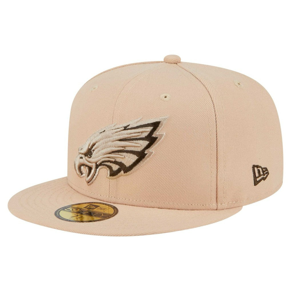 Philadelphia Eagles New Era Candied Pecan 59FIFTY Fitted Hat - Tan for sale