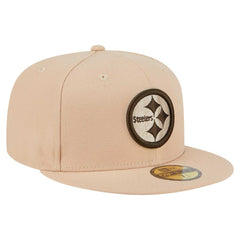 Pittsburgh Steelers New Era Candied Pecan 59FIFTY Fitted Hat - Tan on sale