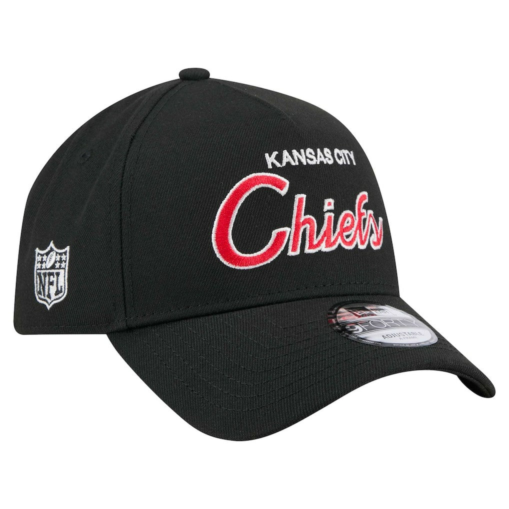 Kansas City Chiefs New Era Smith 9FORTY Adjustable hat - Black on sale