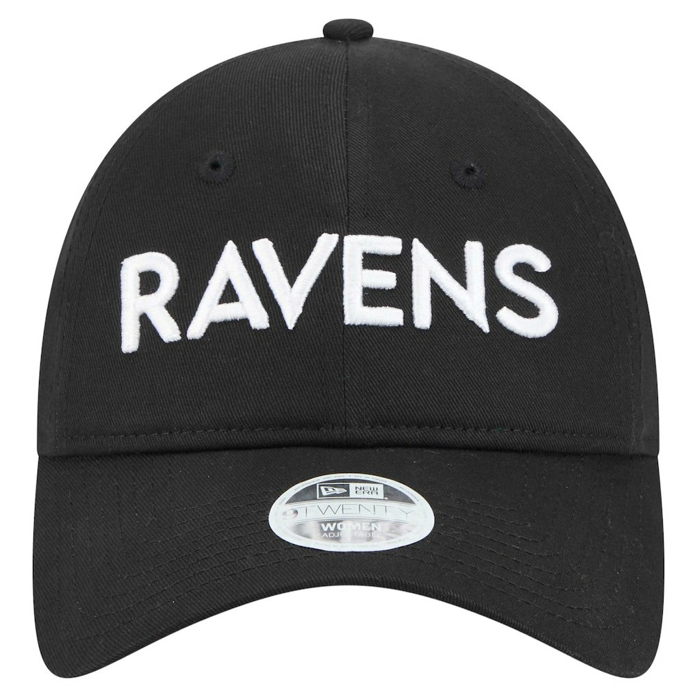 Baltimore Ravens New Era Women's Cece 9TWENTY Adjustable Hat - Black cheap