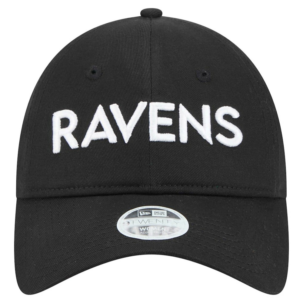 Baltimore Ravens New Era Women's Cece 9TWENTY Adjustable Hat - Black cheap