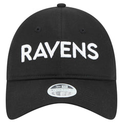 Baltimore Ravens New Era Women's Cece 9TWENTY Adjustable Hat - Black cheap