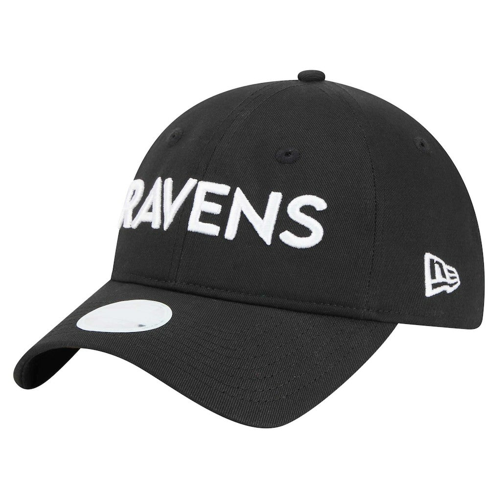 Baltimore Ravens New Era Women's Cece 9TWENTY Adjustable Hat - Black cheap