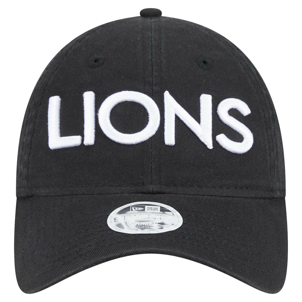 Detroit Lions New Era Women's Cece 9TWENTY Adjustable Hat - Black sale