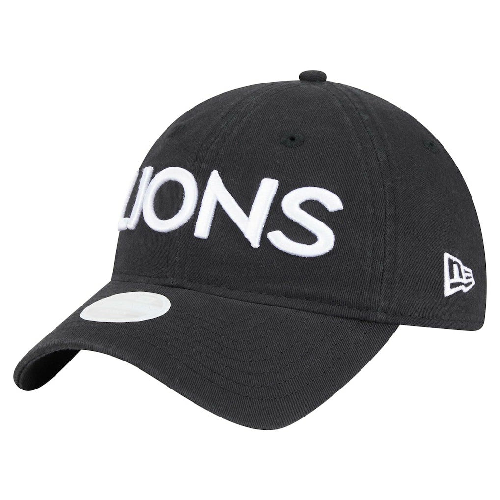 Detroit Lions New Era Women's Cece 9TWENTY Adjustable Hat - Black sale
