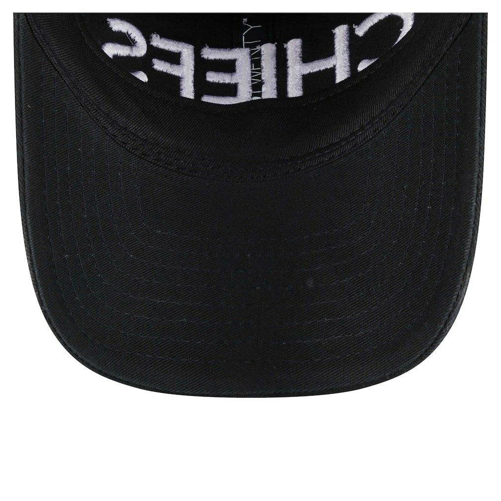 Kansas City Chiefs New Era Women's Cece 9TWENTY Adjustable Hat - Black for sale