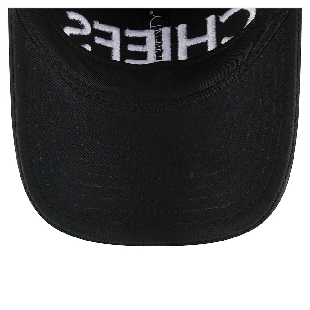 Kansas City Chiefs New Era Women's Cece 9TWENTY Adjustable Hat - Black for sale