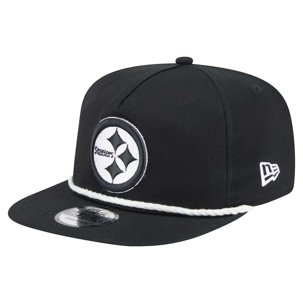 Pittsburgh Steelers New Era B-Dub Golfer Snapback Hat - Black outlet