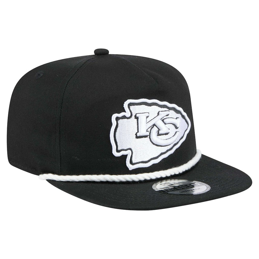 Kansas City Chiefs New Era B-Dub Golfer Snapback Hat - Black sale