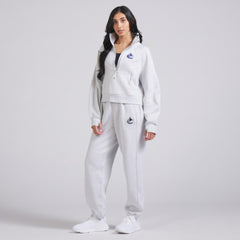 Vancouver Canucks lululemon Women's Scuba Oversized Half Zip Top Heather Gray