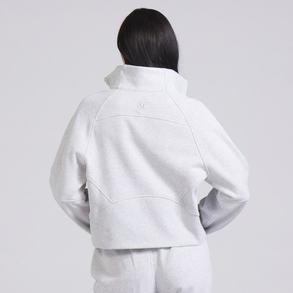 Vancouver Canucks lululemon Women's Scuba Oversized Half Zip Top Heather Gray