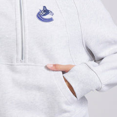 Vancouver Canucks lululemon Women's Scuba Oversized Half Zip Top Heather Gray