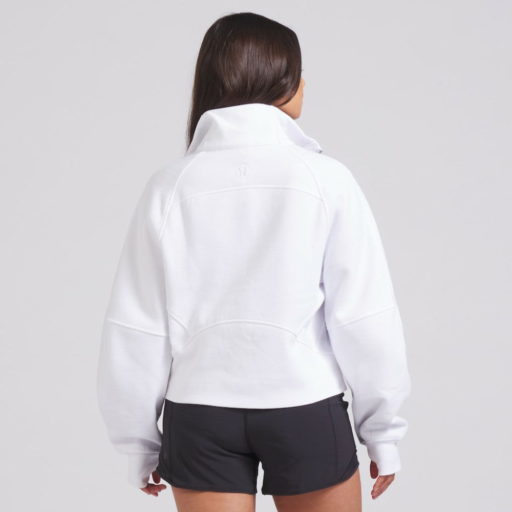 Edmonton Oilers lululemon Women's Scuba Oversized Half Zip Top White