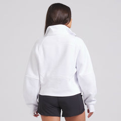 Edmonton Oilers lululemon Women's Scuba Oversized Half Zip Top White
