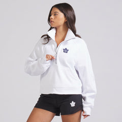 Toronto Maple Leafs lululemon Women's Scuba Oversized Half Zip Top White