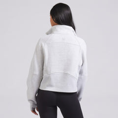 Montreal Canadiens lululemon Women's Scuba Oversized Half Zip Top Heather Gray
