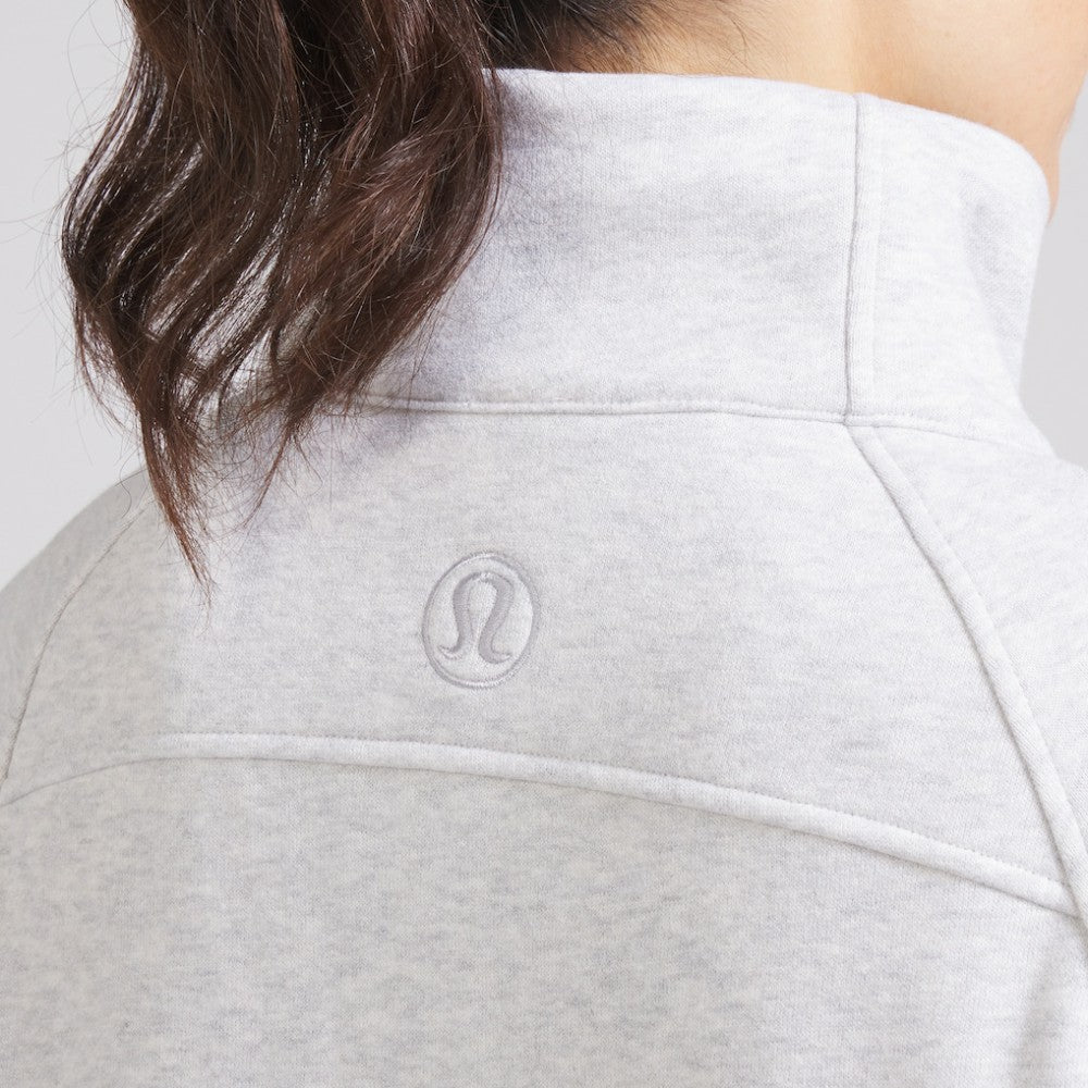 Chicago Blackhawks lululemon Women's Scuba Oversized Half Zip Top Heather Gray