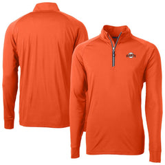 San Francisco Giants Cutter & Buck  Adapt Eco Knit Stretch Recycled Quarter-Zip Pullover Top - Orange