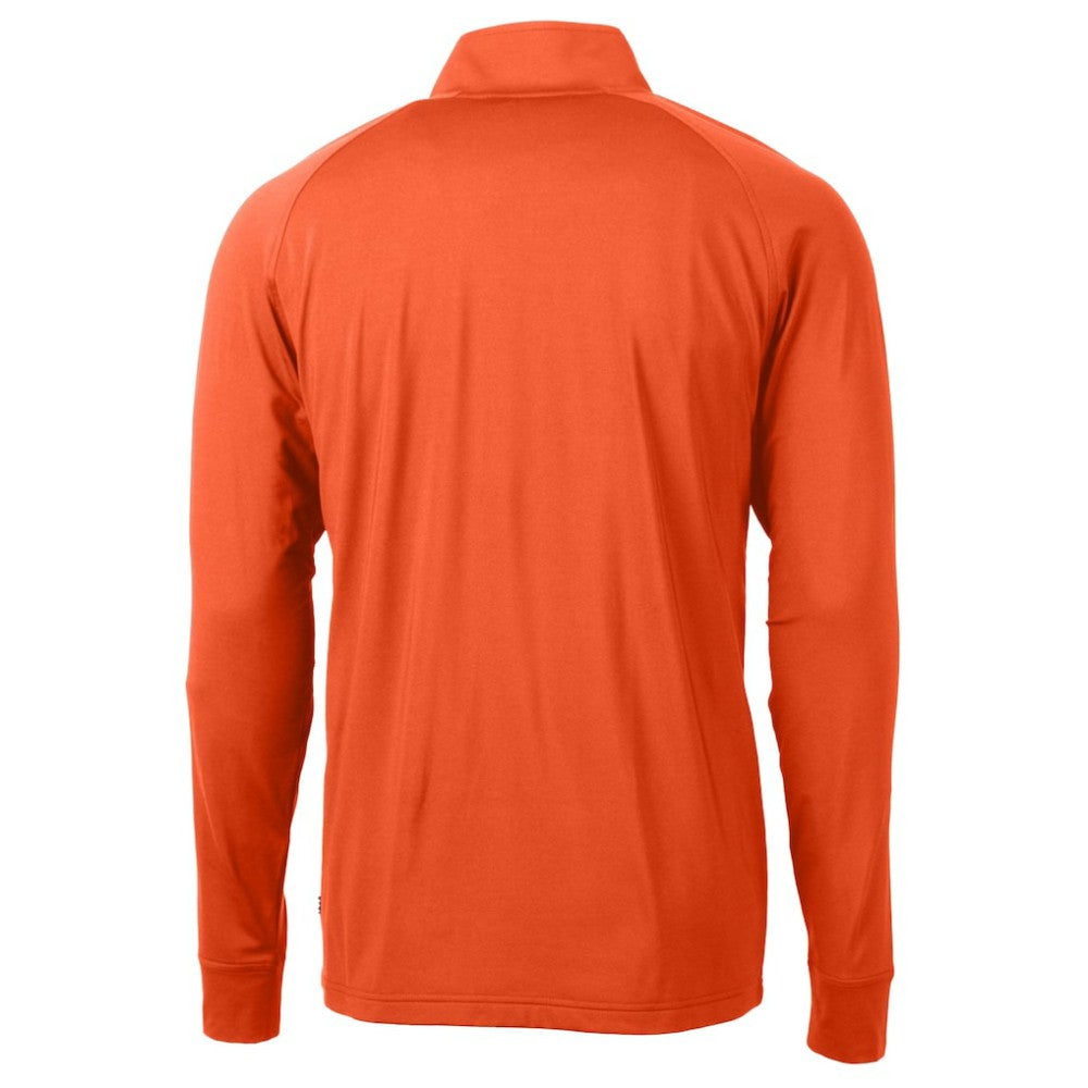 San Francisco Giants Cutter & Buck  Adapt Eco Knit Stretch Recycled Quarter-Zip Pullover Top - Orange
