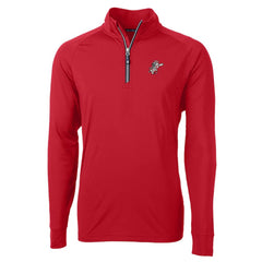 Cincinnati Reds Cutter & Buck Patriotic Logo Adapt Eco Knit Stretch Recycled Quarter-Zip Pullover Top - Red