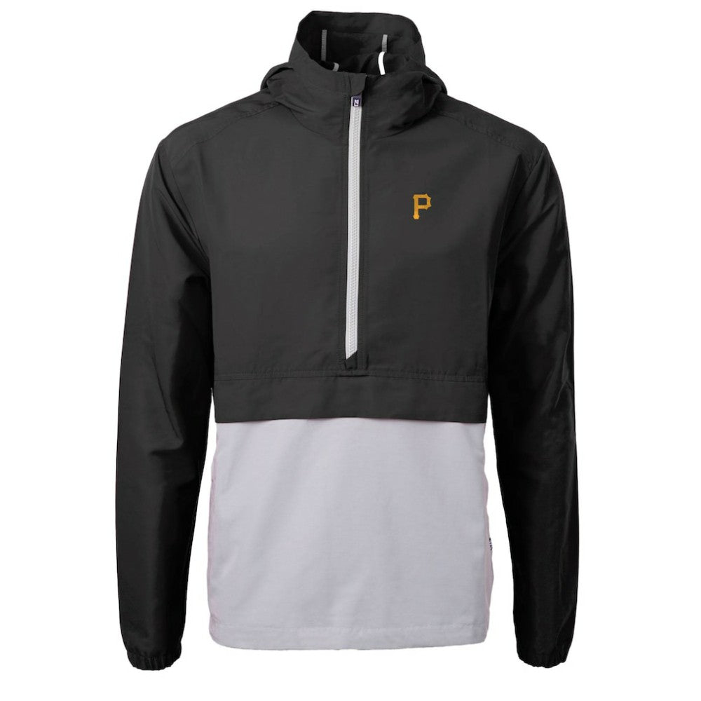 Pittsburgh Pirates Cutter & Buck Charter Eco Recycled Half-Zip Anorak Jacket - Black