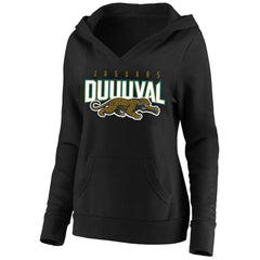 Jacksonville Jaguars Women's Plus Size Retro Logo Pullover Hoodie - Black on sale