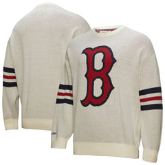 Boston Red Sox Retro Pullover Sweater - Cream | Mitchell & Ness