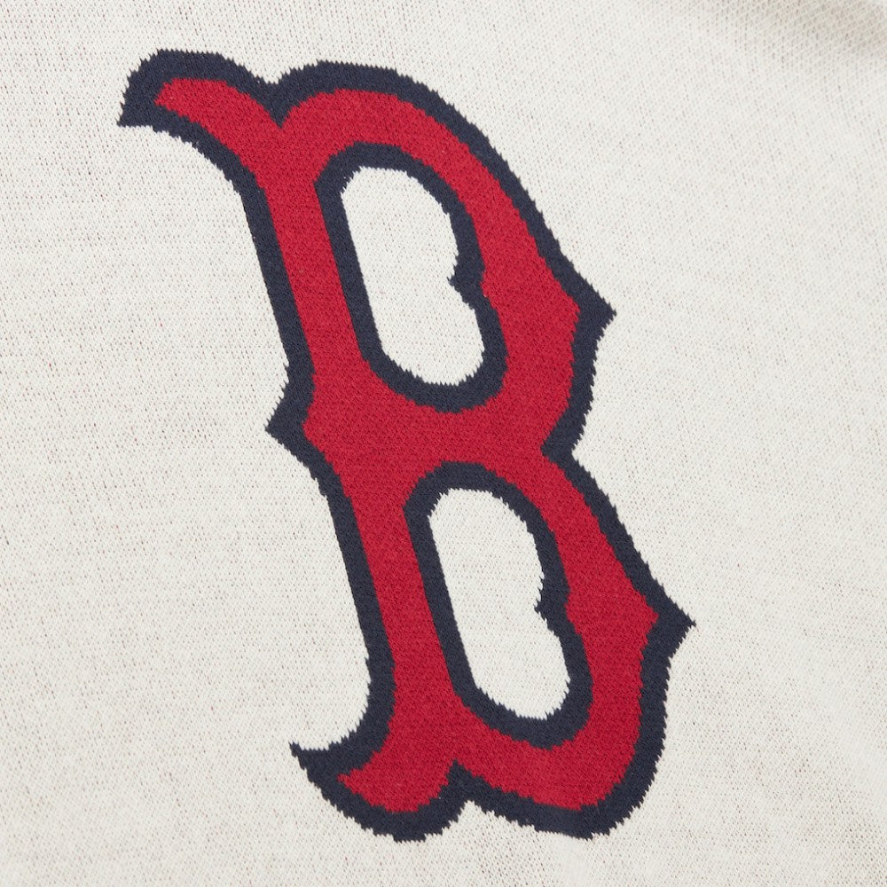 Boston Red Sox Retro Pullover Sweater - Cream | Mitchell & Ness