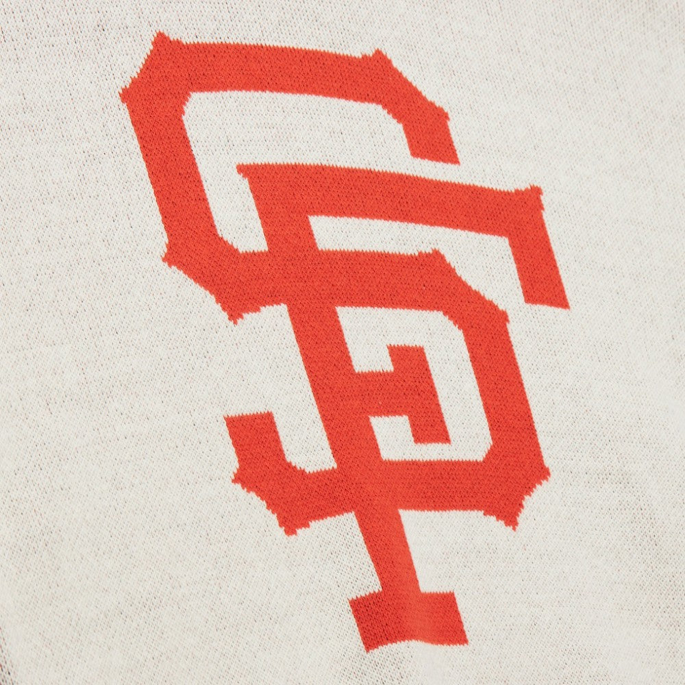 San Francisco Giants Retro Pullover Sweater - Cream | Mitchell & Ness