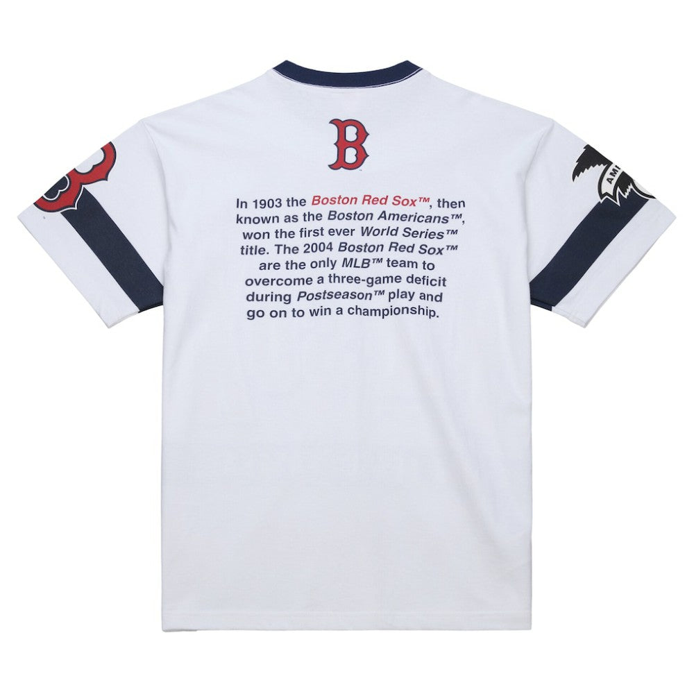 Boston Red Sox Cooperstown Collection Team Origins Premium T-Shirt - White | Mitchell & Ness