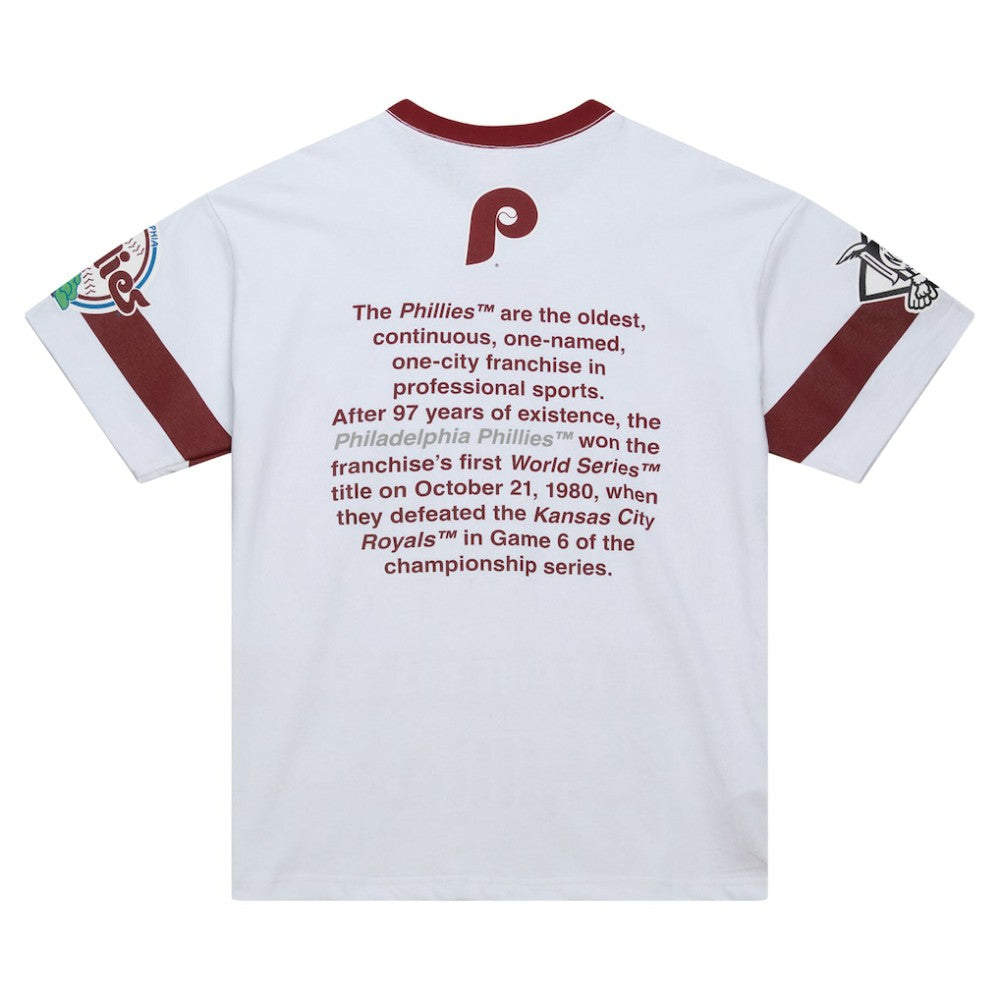 Philadelphia Phillies Cooperstown Collection Team Origins Premium T-Shirt - White | Mitchell & Ness