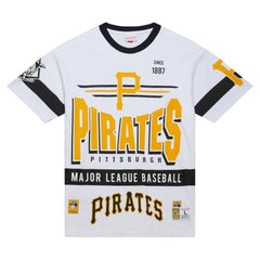 Pittsburgh Pirates Cooperstown Collection Team Origins Premium T-Shirt - White | Mitchell & Ness
