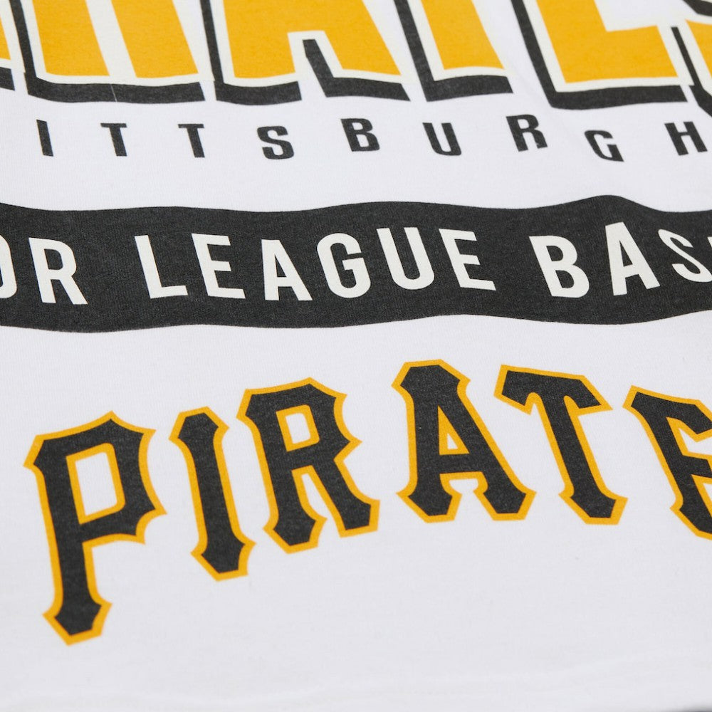 Pittsburgh Pirates Cooperstown Collection Team Origins Premium T-Shirt - White | Mitchell & Ness