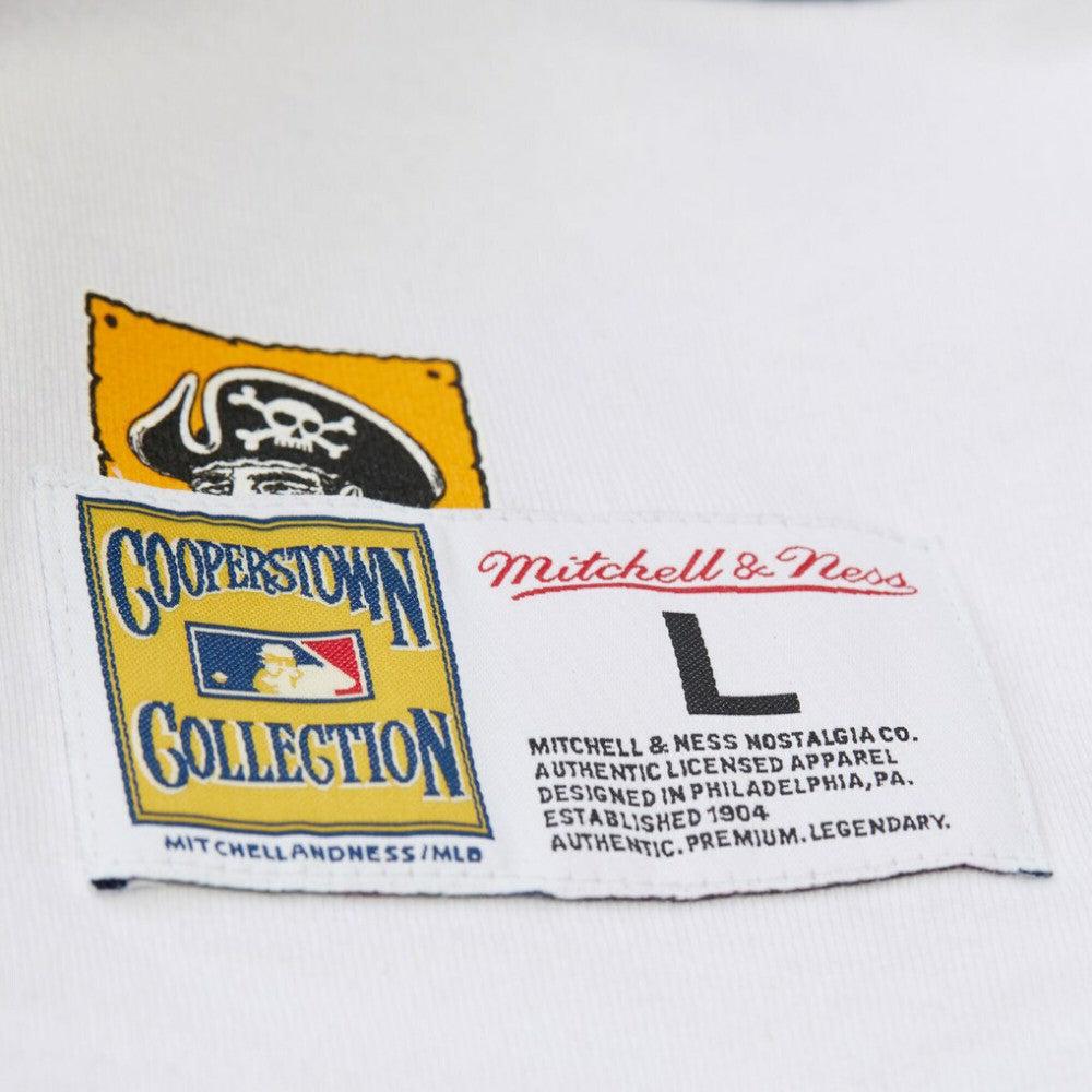 Pittsburgh Pirates Cooperstown Collection Team Origins Premium T-Shirt - White | Mitchell & Ness