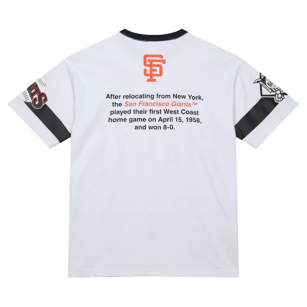 San Francisco Giants Cooperstown Collection Team Origins Premium T-Shirt - White | Mitchell & Ness
