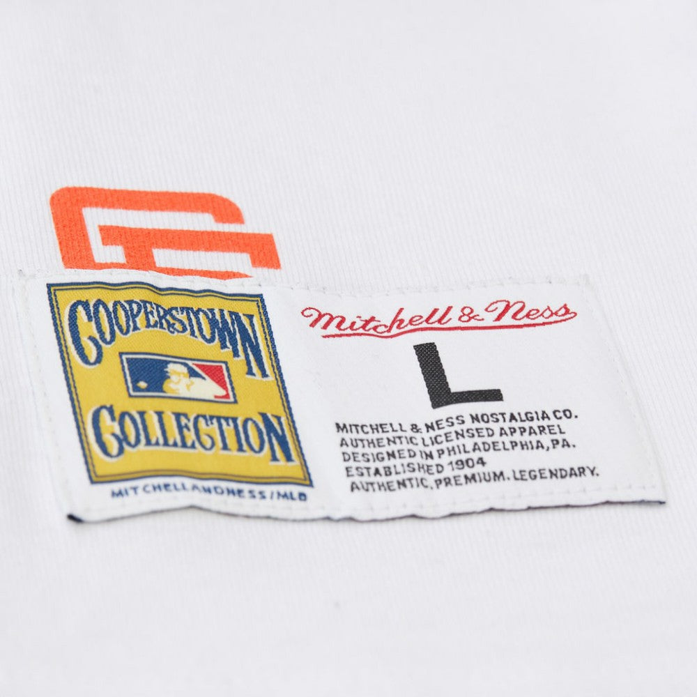 San Francisco Giants Cooperstown Collection Team Origins Premium T-Shirt - White | Mitchell & Ness